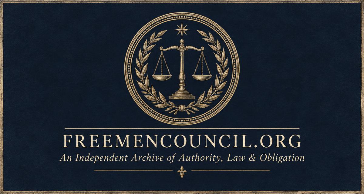 Instrument Land Mil.L. — Mastery in the Instruments of Law and Liberty · FREEMENCOUNCIL.ORG